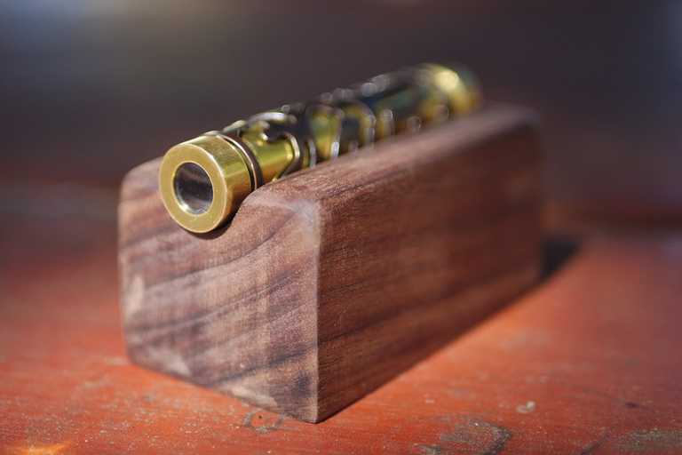 custom kaleidoscope in wooden stand