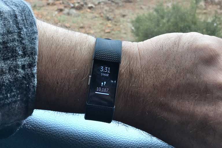 FitBit showing 10,000 steps