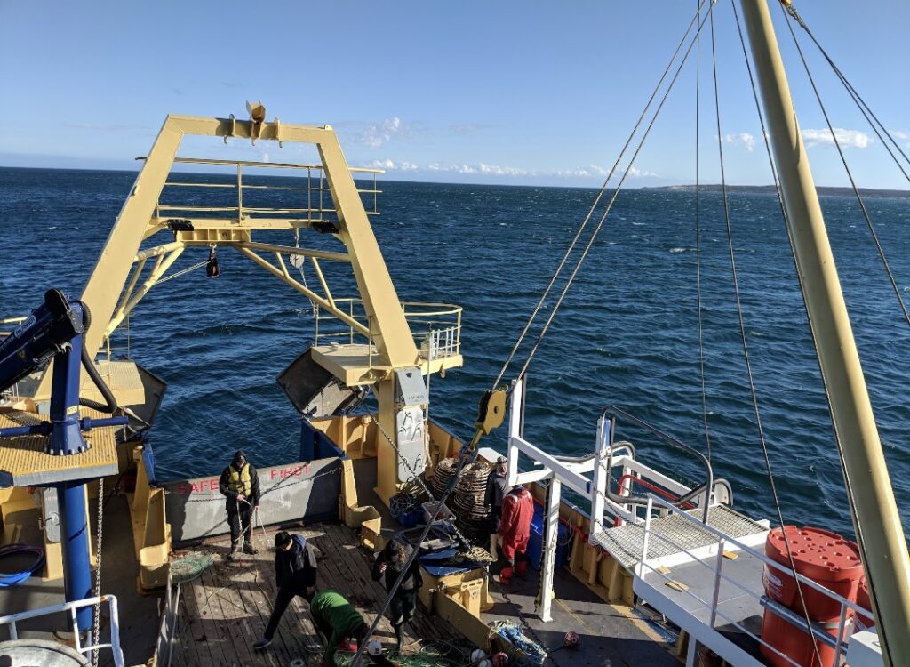 Photo of crew onboard a fishing vessel